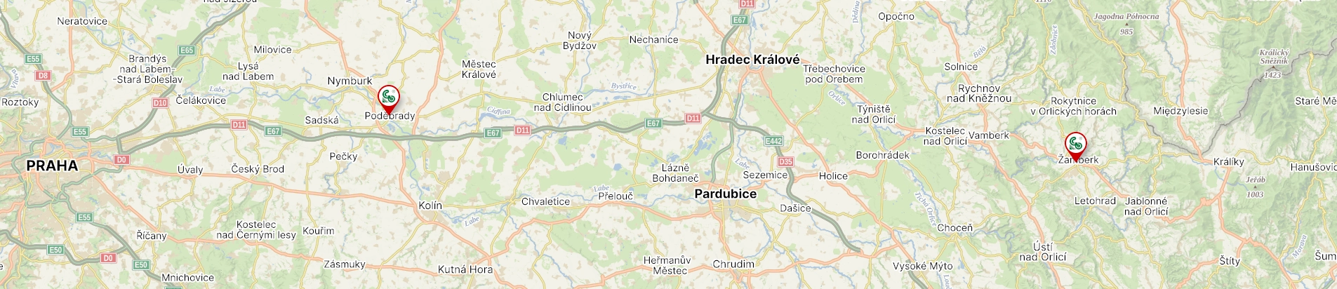 Odkaz na pobočky Geologická služba, s.r.o. na mapy.cz